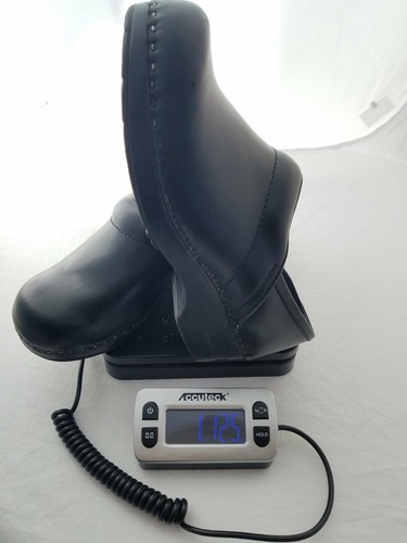 LL Bean Shoes Black Professional Leather Stapled Clogs Brazil Size US 6.5 M  - Picture 12 of 12