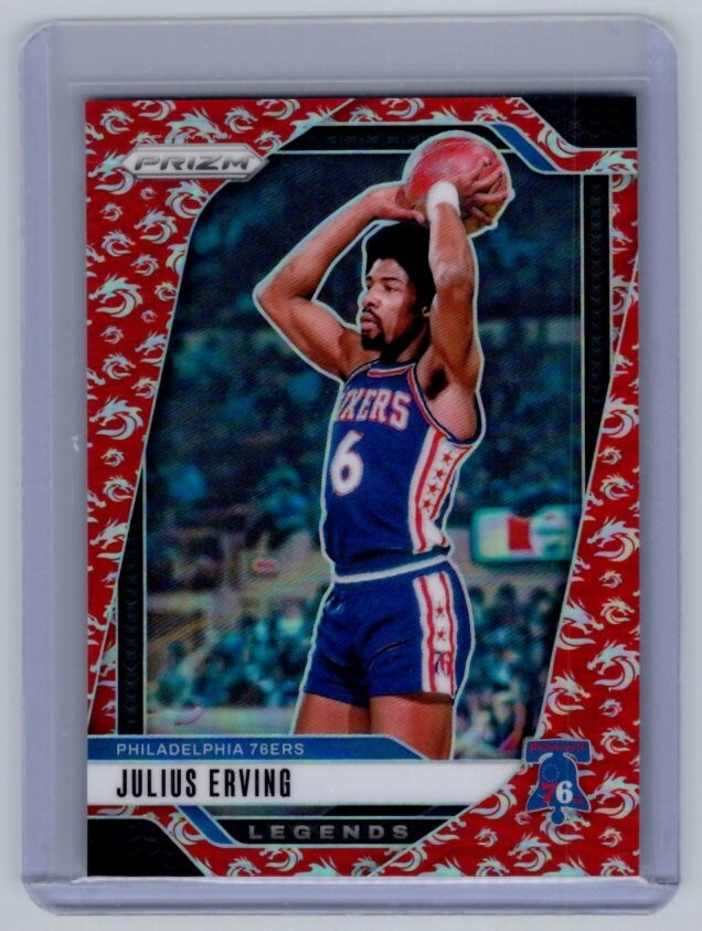 その他 Panini Prizm NBA Champions Julius Erving 2024-25 PANINI PRIZM JULIUS ERVING 35/99 LEGENDS PURPLE SP