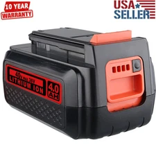 40V Lithium Battery 4.0Ah for Black+Decker 40 Volt Max LBX2040 LBXR36 LSW36