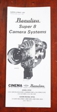 BEAULIEU SUPER 8 CAMERA SYSTEMS PRICELIST 69/130383