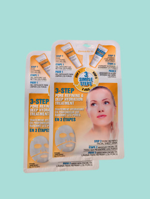 2 Pack Dermactin-TS 3-step Pore Refining Deep Hydration Treatment
