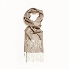 NEW Agnona Silk Cashmere Scarf, Woven by Ermenegildo Zegna - Camel Herringbone