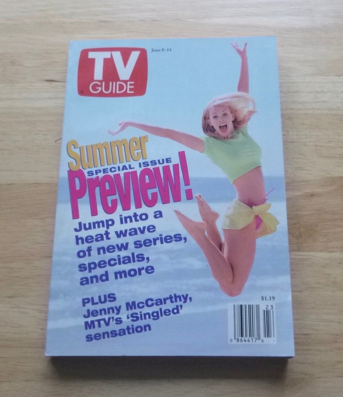 TV GUIDE-June 8-14  1996 Summer Preview , Jenny McCarthy  Charlotte, NC Edition