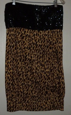 Deals For Womens Twentyone Leopard Print Black Shimmery Skirt Size 1 Deals For Womens Twentyone Leopard Print Black Shimmery Skirt Size 1