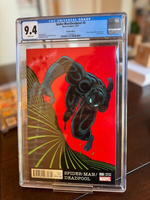 Spider-Man/Deadpool #8 CGC 9.4 NM/M Tradd Moore Black Panther Variant WP 2016