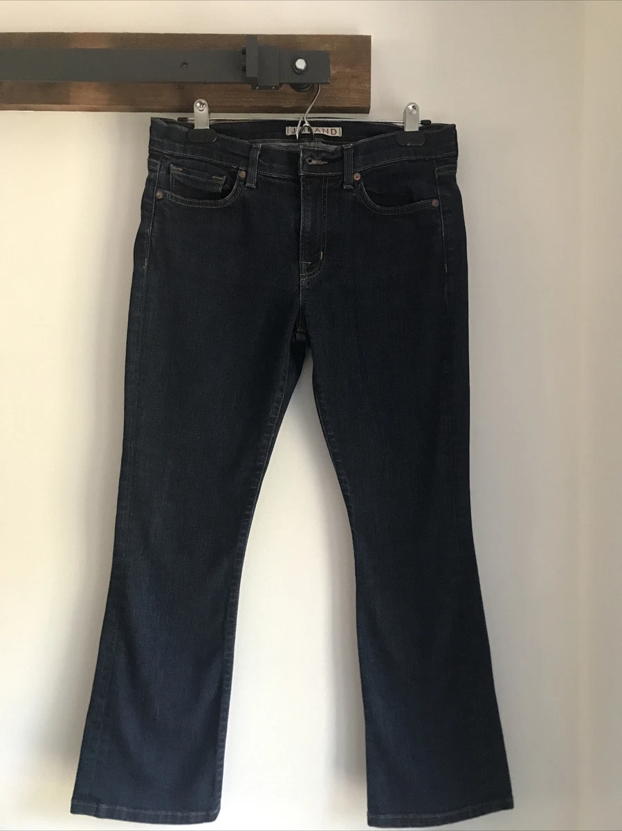 J BRAND Gigi Pure Wash Blue Denim Cropped Flare Jeans Size 28 eBay