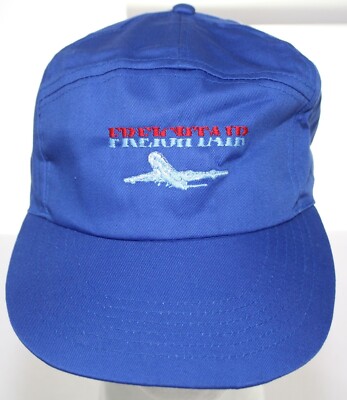 Vintage FreightAir British Air Freight Shipping Hat BeechField Snapback Cap Blue