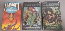 A. Merritt Science Fiction 3 Book Lot Sci Fi Fantastic World Fantasy fox Ishtar 