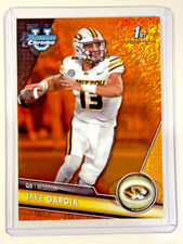 JAKE GARCIA 2023 Bowman Chrome University Sapphire Orange Refractor /25 Missouri