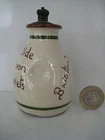 RARE VINTAGE CORNISH VIOLETS DEVON WARE SCENT PERFUME BOTTLE BRISTOW'S CROWN TOP
