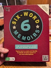 SIX WORD MEMOIRS Board Game - 100% COMPLETE - 2011 - University Games