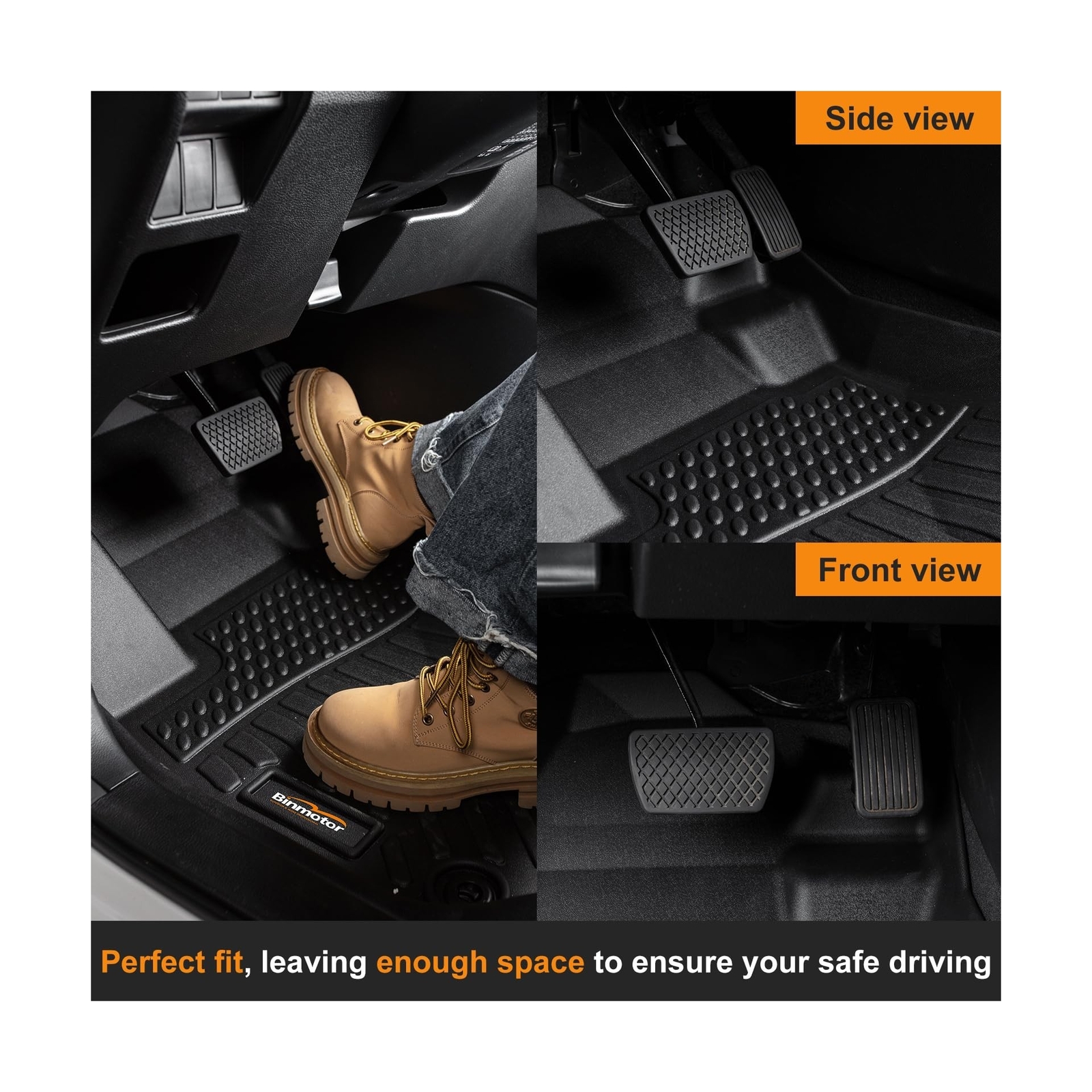 BinmotorAll Weather Floor Mats for Hyundai Santa Cruz 2022 2023 2024