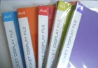 A4 Display Book Folder 20 Pocket - Purple Orange Green Red or Blue Cover