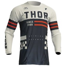 THOR Pulse Combat MX MTB Jersey blau weiss Enduro Mountainbike Motocross MX MTB