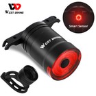 WEST BIKING Bike Smart Brake Sensing Light USB Rechargeable Bicycle Tail Light