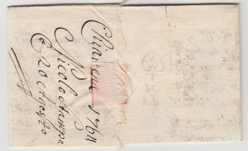ITALY 1764 pre-stamp entire *GROAGOSTO-GOIRA* - 第 2/4 張圖片