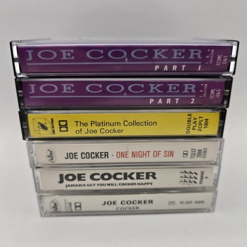 Joe Cocker 6 X Music Cassette Bundle Lot Collection - Picture 3 of 4