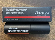 Shiseido Controlled Chaos Mascara Ink 0.11 fl oz BLACK PULSE 01 TRAVEL New Box