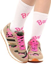 Round Toe Camouflage Mix Media Lace Up Fashion Trainer Sneaker Pink US 6.5 - NEW