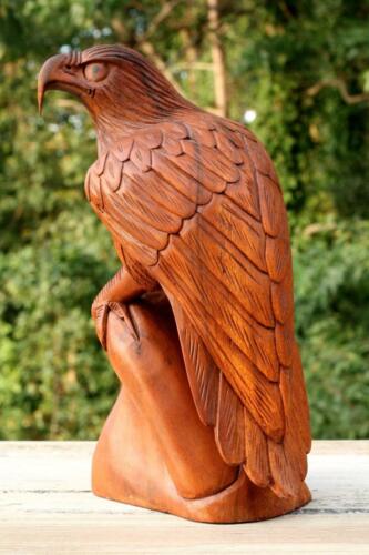 12 Large Wooden Eagle Statue Hand, Wooden Carved Bear Statues Taiwan