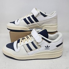 Men's Adidas Forum Low 84 Off White Navy Classic Casual Shoe / GZ6427 / Size 13