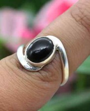 Black Onyx Solid 925 Sterling Silver Band Statement Ring Handmade Ring All size