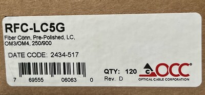 OCC LC Multimode OM3/4 Xpress Ultra Fiber Connector 900um - RFC-LC5G.