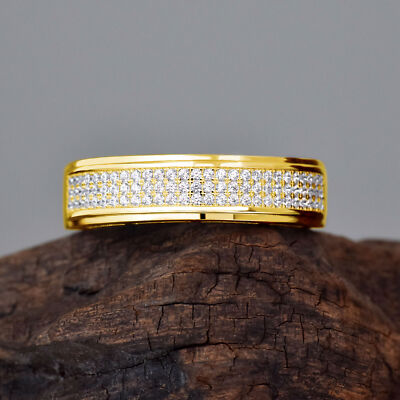 Wedding Rings For Men 925 Sterling Silver Rings Men's Hip Hop