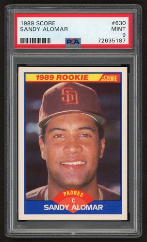 1989 Score Sandy Alomar #630 card