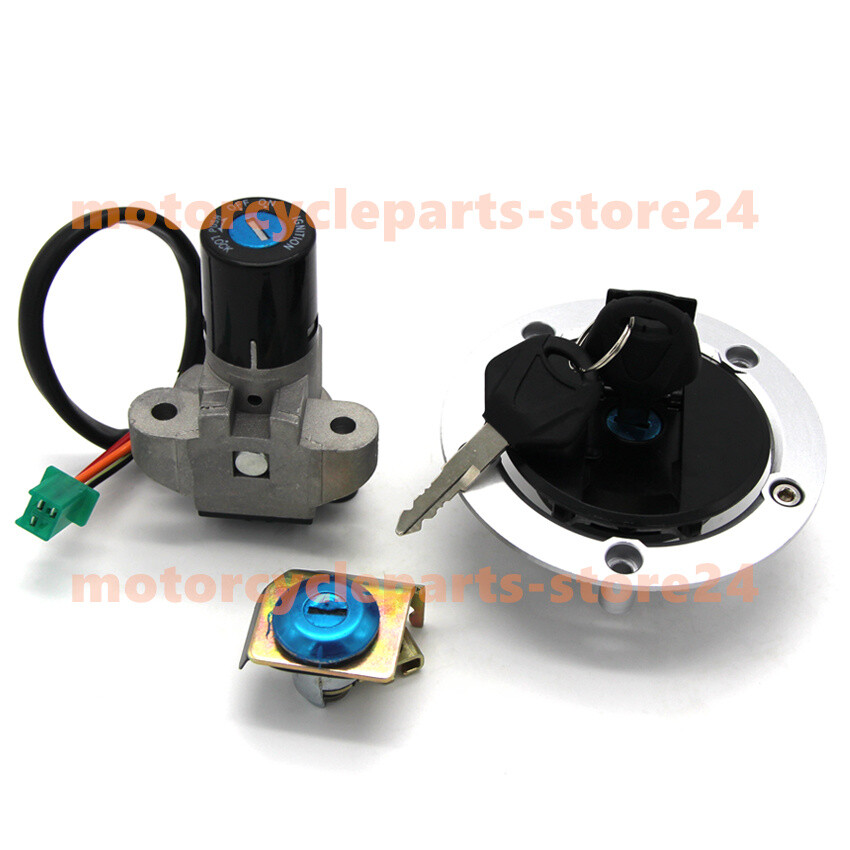 Ignition Key Switch Fuel Cap Seat Lock Set for Suzuki 13-17