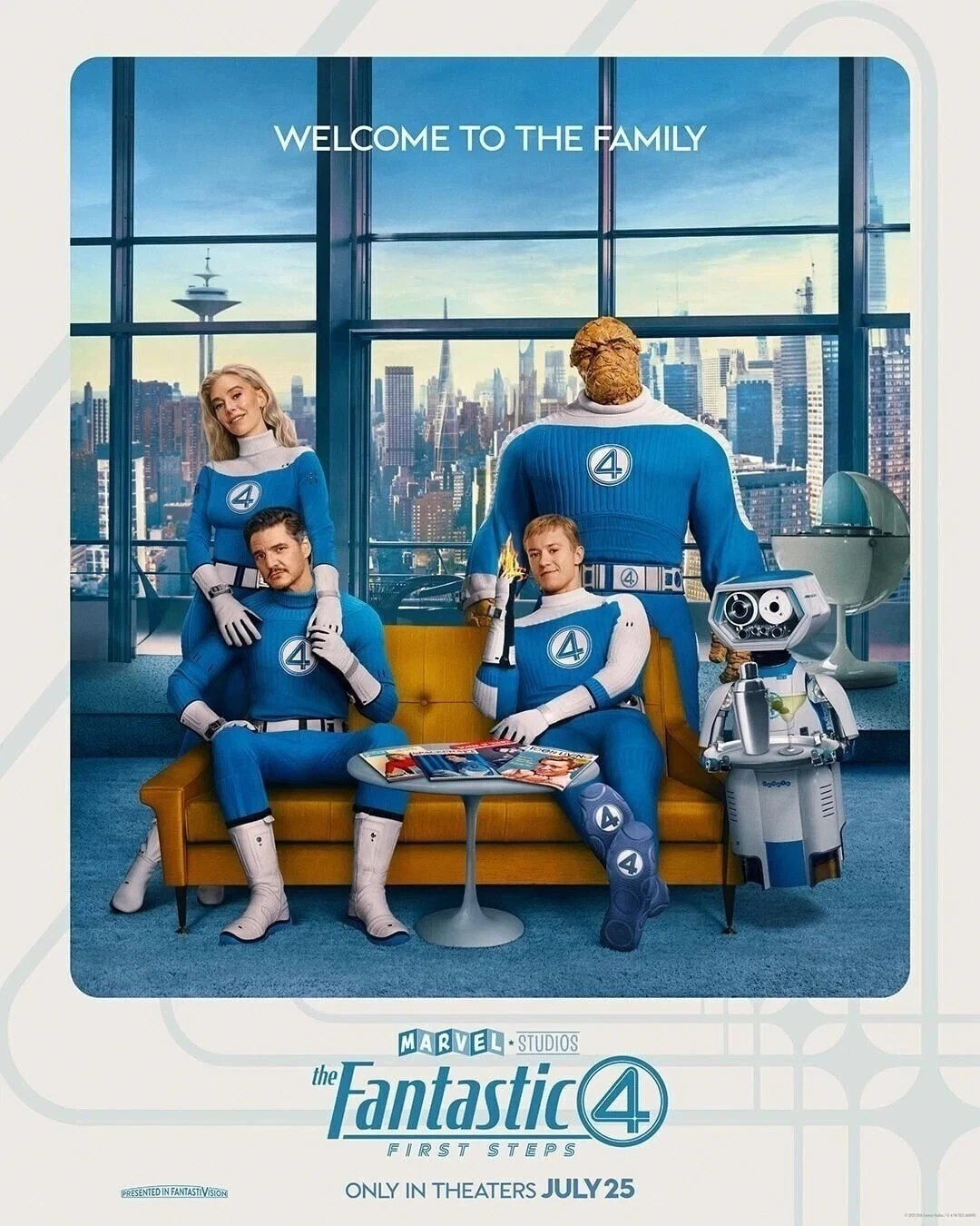 The Fantastic Four First Steps Poster 2025 Reprint