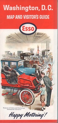 1964 Esso Road Map: Washington, D.C. NOS