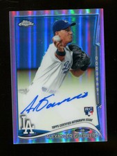 Alex Guerrero 2014 Topps Chrome Auto Refractor Rookie 75/499 Dodgers Mint 19646 