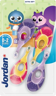 Jordan*   | Step 1 Baby Toothbrush | 0-2 Years, Soft Bristles, BPA Free | Pink 