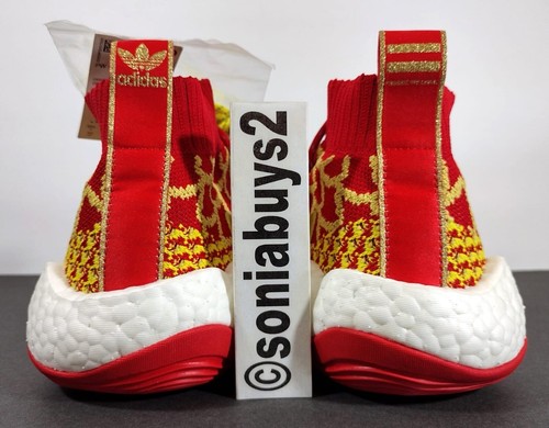 Adidas Crazy BYW Pharrell Chinese New Year Basketball Shoes, Red/Yellow, Size 10 - 第 9/12 張圖片