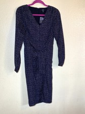 LUCCA v neck long sleeve midi dress size-S