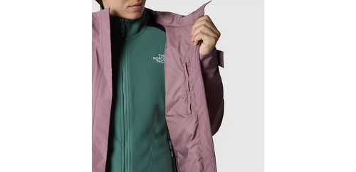 The North Face City Breeze Rain Parka II Women Fawn Grey Full Zip Coat XS SS318 - 第 9/13 張圖片