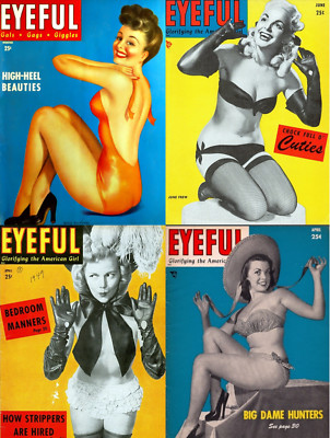 8 Old Issues of Eyeful- Saucy Racy Naughty Risqué Sexy Pin-up Magazine on DVD