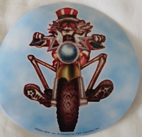 Grateful Dead Motto Sam Dead Head Biker Decal/Sticker 4" Round Licensed Dead - Picture 2 of 3