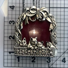 Vintage Mini Cat Cats Kitten Kittens Photo Picture Frame Frames Arthur Court '99