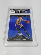 2016-17 TOTALLY CERTIFIED BLUE TEAM COLOR #14 STEPHEN CURRY/99 HGA9.5 GEM MINT