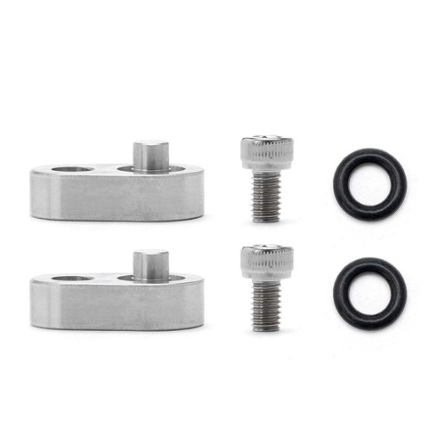 Silver Aluminum Coolant Crossover Block Off Plug Steam Port Head For GM LS - Picture 4 of 15