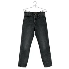 Levi’s WEDGIE STRAIGHT FIT WOMENS JEANS Well-Worn Black Button Fly Size 26