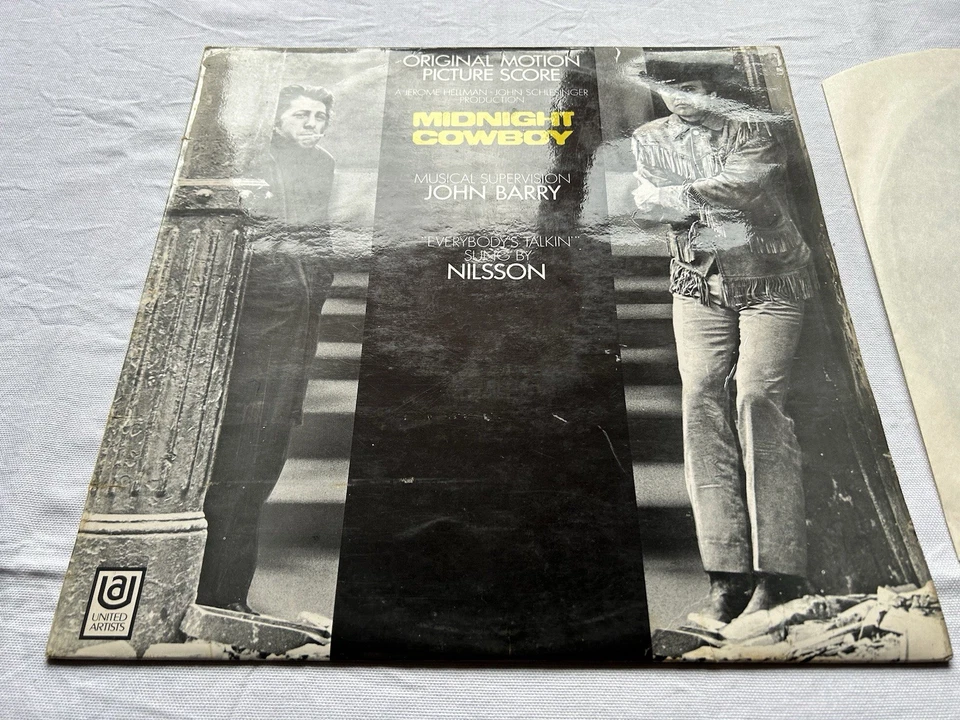 JOHN BARRY - MIDNIGHT COWBOY OST VG VINYL LP 1969 NILSSON - EVERYBODY'S TALKIN' - Image 2 of 4