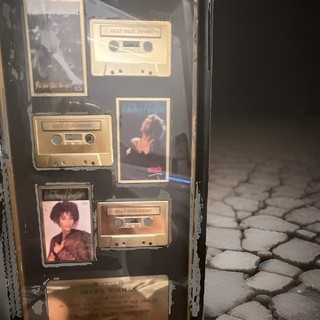 Whitney Houston Gold Sales Award Cassette Display Plaque Collectible Memorabilia