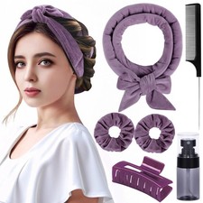 Hair Curlers to Sleep in No Heat Curling Rod Headband For Long Hair Overnight...