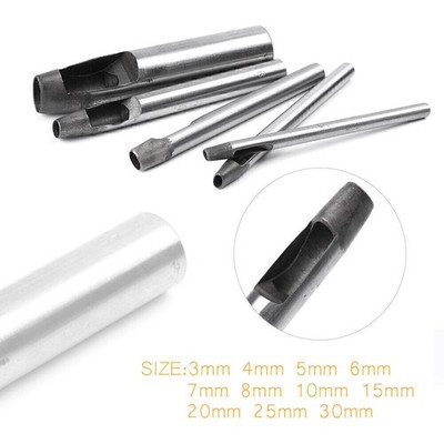 Shallow Oval Cutter DIY Belt Leather Craft Punch Working Tool 3-30MM