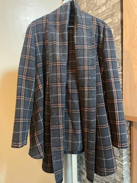Women Laura Ashley Cardigan Grey Cotton L