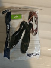 Fitness Gear 9ft 1lb Leather Speed Jump Rope For Cardio Endurance New NOS