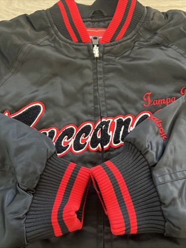 Reebok Vtg NFL Tampa Bay Buccaneers Women's Full Zip Bomber Jacket Size Small - Picture 4 of 19